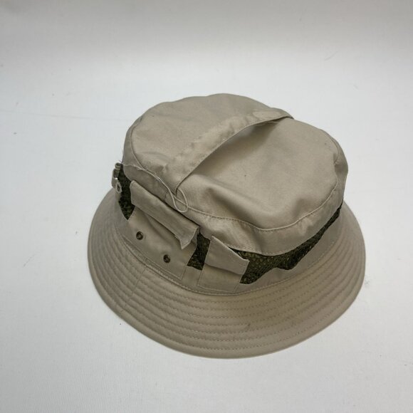 Y2K Ganka Gear Tech Sun Bucket Hat Beige / Green Sz M* Fishing / Outdoor - Picture 3 of 11